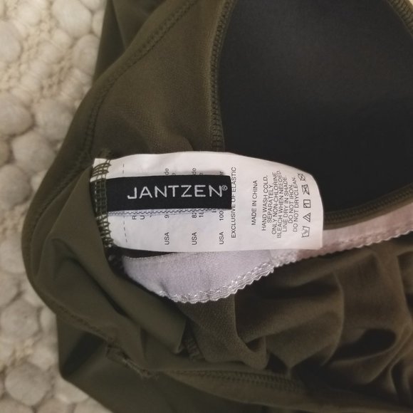 Jantzen Olive Green One Piece Swimsuit - Picture 7 of 10